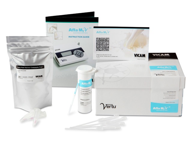 Afla M1-V quantitative strip tests for determination of aflatoxin M1 in milk