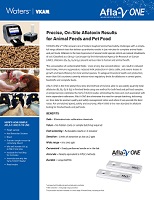 Afla-V ONE - lateral flow strip test measuring total aflatoxins (B1,B2,G1&G2) in complete feeds and pet foods