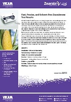 Zearala V AQUA lateral flow strip test measuring zearalenone in corn - datasheet